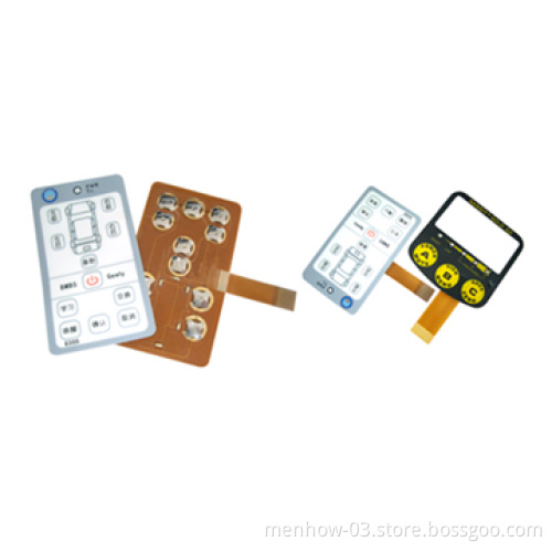 Membrane Switch, Membrane Overlay, Silicone Rubber Products MHMS-002